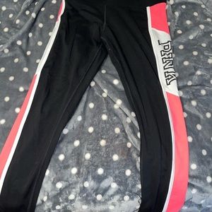 Victoria’s Secret pink leggings black and pink size medium